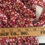 Blue Rain  Floral Red Maxi Dress Open Tie Back Women’s size XL Photo 11