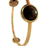 Henri Bendel  Gold Jeweled Crystals Bangle Bracelet Photo 2