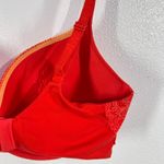 Victoria's Secret Body By Victoria Red Lace Trim Plunge Bra 36DDD Photo 5