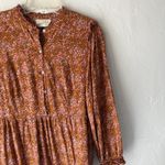 Universal Threads Universal Thread Dress Small Floral Long Sleeve Midi Boho Ruffle Peasant Fall Photo 1