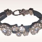 NWOT! Pretty leather strap with rhinestone Black Photo 0