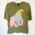 ZARA  x Disney Dumbo T-Shirt - Olive Green - SMALL Photo 0