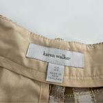 Karen Walker pleat front plaid check cotton shorts cuffed sz 4 Brown Photo 2