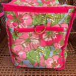 Lilly Pulitzer Green, Pink Floral Cooler Tote Bag Photo 3