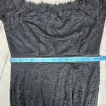 Black Lace Off Shoulder Long Sleeve‎ Bodycon Mermaid Gown Evening Dress XL Photo 7