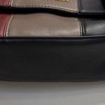 Adrienne Vittadini Red Tan Black Colorblock Block Purse Satchel Crossbody Photo 3