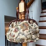 Furla Veg Floral Tapestry and Leather Shoulder Bag Photo 3