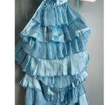 AX Paris Bright Blue Ruffle Halter Mini Dress Photo 3