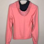 The North Face  Women’s Neon Pink Gray Drawstring Hood Pouch Long Sleeve Hoodie Photo 4