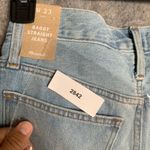 Madewell  Women Size 23 Baggy Straight Jean Blue high‎ waisted denim Pants Photo 10