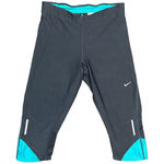 Nike ⭐️ Dri-fit black and blue crop leggings size XS Photo 0