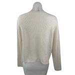 Stradivarius  Women's Cream Long Sleeve Ribbed Knit Button Up Cardigan Sweater S Photo 1
