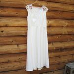 Mac Duggal NWT 70214 BEADED CAP SLEEVE A LINE MIDI DRESS Photo 5