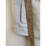 Aerie  Women’s Vest Plaid Flannel Lined Thick Sherpa LG Snap Pockets Cream Sz XS Photo 8