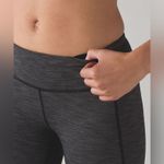 Lululemon On Track Tight Women's Crop 2 Heathered Black Running Luxtreme Contour Photo 2