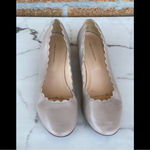 Fabio rusconi Scalloped Leather Pumps 40.5/10.5 Tan Photo 5