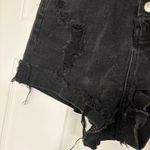 ZARA  Black Multi Button Jean Shorts Size‎ 6 Photo 4