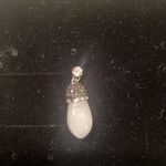 Anthropologie #404  White Stone Drop earrings Photo 3