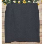 J. Jill Pencil Skirt Dark Gray Ponte Stretch Knit Straight Pull Photo 1