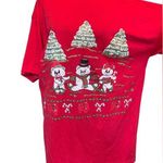 College Ware USA Vintage 90s Red Holiday Festive Christmas Novelty T Shirt Dress Size undefined Photo 0