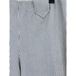 Piazza Sempione NWT  Audrey Crop Pants Seersucker Gray‎ Stripe Cigarette Pant 14 Photo 1