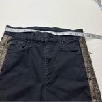 MOTHER Denim Mother High Waisted Looker Ankle Fray Guilty Flash SZ 26 Black Denim Jean *FLAW* Photo 6