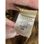 Lacausa  Santi Jumpsuit XS Bourbon Satin Wide Cropped Leg V-Neck Slip Romper EUC Photo 11