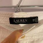 Ralph Lauren Lauren Black Label White Shantung Cargo Pant Women's size 14W Photo 2