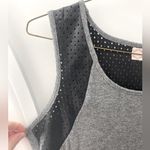 Pink Rose Y2K Vintage Muscle Tank Top Small Faux Leather Trim High Low Flowy Athleisure Photo 2