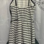 Papaya black and white striped dress Photo 4