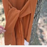 MOTF Vibrant Orange Knit Dress Photo 6