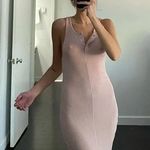 Cosabella Molly Knit Henley Midi Dress in Ballet Pink Size XS Photo 5