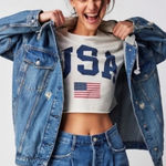 Free People  | Flawless Hooded Denim Jacket Photo 0