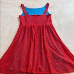 Scarlett  Red and Blue Lace Overlay Fit & Flare Dress Photo 11
