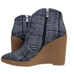 Jessica Simpson Womens 7.5 Crais Black White Plaid Wedge Bootie NEW Photo 5