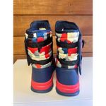 COGA Womens size 36 (US 6) Quilted Camo / Faux Fur Lined Winter Boots Blue Photo 1