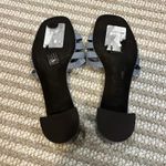 Tory Burch  Women's Ines Heel Mule Sandal 55MM Denim Suede Blue Cloud Photo 5