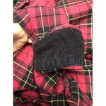 Kirra  Flannel Shirt Button Red Plaid L Photo 2