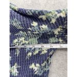 Out From Under Women's Cardigan Blue Watercolor Floral Long Sleeve Button Down Photo 6