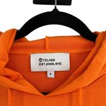 Telfar  Embossed Hoodie Sweatshirt Logo Unisex Orange Size Small‎ Photo 7