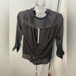 Alice + Olivia ‎ AIR black blouse size 4 Photo 3