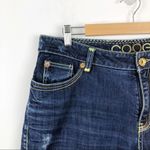 COOGI High rise waist Straight Leg Embroidered Pocket Dark Wash Jeans Size 16 Photo 4