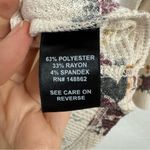 Torrid Cream Floral Thermal Sweater Womens 3X Waffle Knit Fall Boho Snap Up Top Photo 6