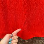 VTG 60s 70s Fashionmaker Orange Double Knit Polyester Textured Sheath Dress Size L Photo 1