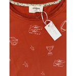 Umgee  French Terry Round Neck MVP Football T-Shirt Dress Orange Size Large Photo 7