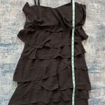 BCBGMAXAZRIA Black Tiered Ruffle Convertible Ginger Mini Dress Size 8 Photo 10
