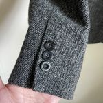 L.L.Bean  Grey Herringbone Tweed Wool Silk Blazer Riding Jacket Heritage Classic Photo 4