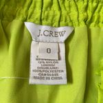 J.Crew NWT neon green skirt elastic waist pull on paper bag Fully Lined size 0 Photo 6