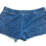 Aerie Dark Wash Shorts With Drawstring Photo 2