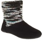 BEARPAW Natoma III Aztec-Inspired Travel Boots booties black and grey size 10 sh Photo 0